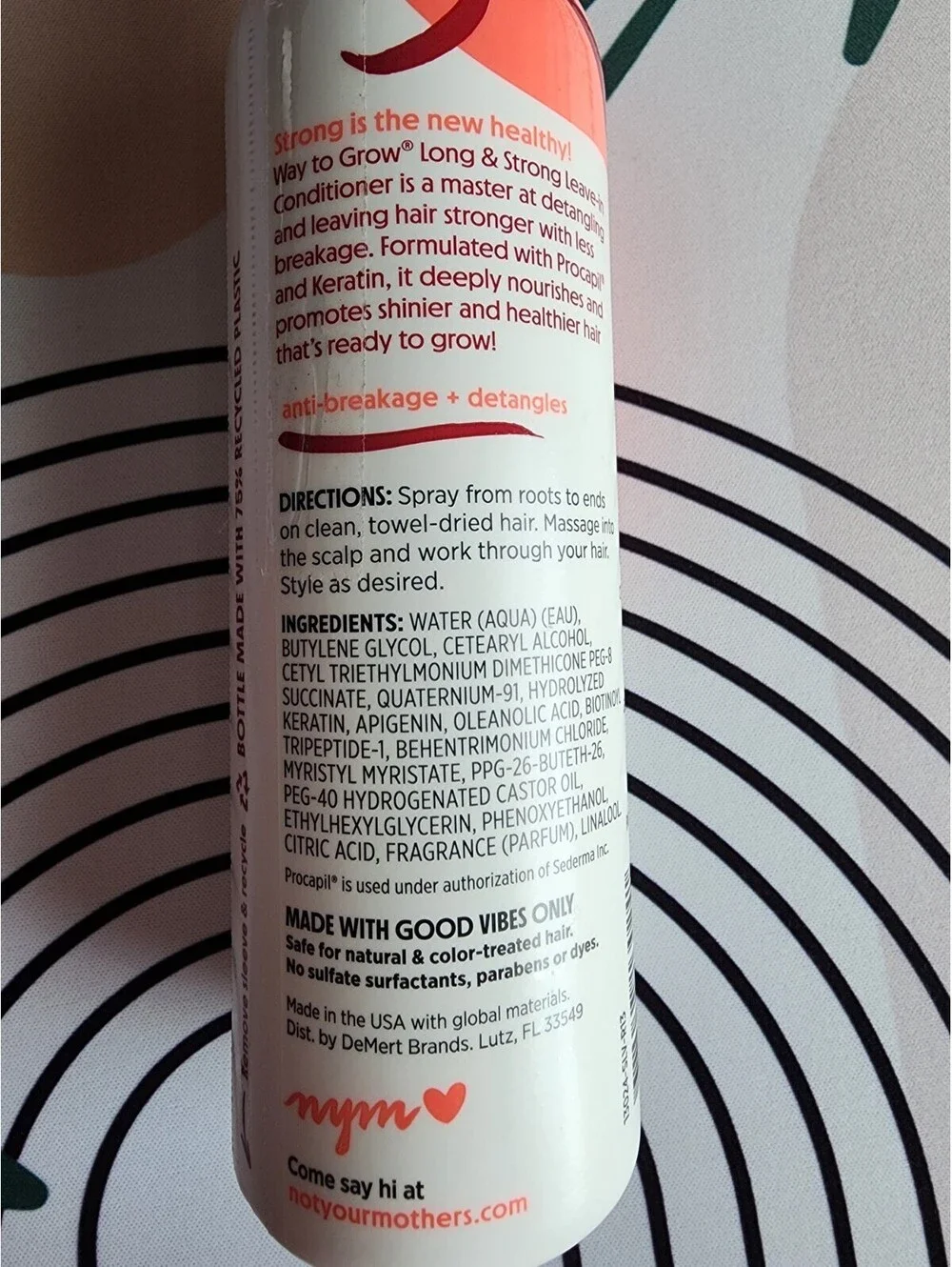 Not Your Mother's Way To Grow Long & Strong Leave-In Conditioner 6 fl oz